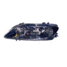 Фара левая с противотуманкой с регулятором мотора внутри черная для мазда 6 от 2002-2007