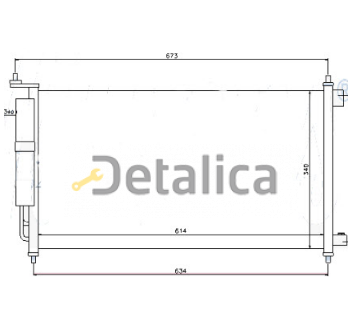 Радиатор кондиционера для Ниссан Центра В17 Китай