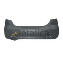 Бампер задний хэтчбек черный для Шевроле Лачетти