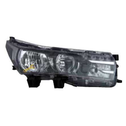 Фара правая под корректор с диод внутри черная для Тойота Королла Е180