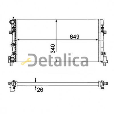 Радиатор охлаждения для Фольксваген Поло 5 от 2010 (Китай)