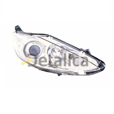 Фара правая с регулятором мотора линзованная внутри хром для Форд Фиеста