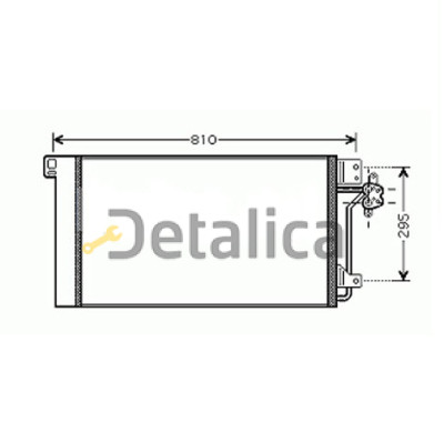 Радиатор кондиционера ( конденсер )для Фольксваген Транспортер Т5 от 2003 (Китай)