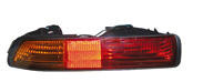 Фонарь задний Митсубиси Pajero III внешний левый в бампер, красно-желтый