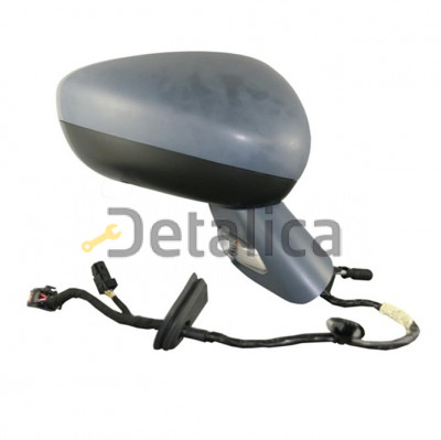 Зеркало левое электрическое с подогревом автоскладывающееся указатель поворота с датчиком температуры 11 конт convex грунт для Ситроен С5