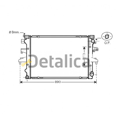 Радиатор охлаждения для Фольксваген Транспортер Т5 Ava Германия