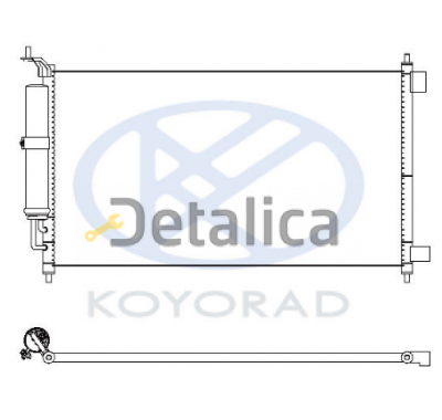 Радиатор кондиционера для Ниссан Центра В17 Koyo Япония