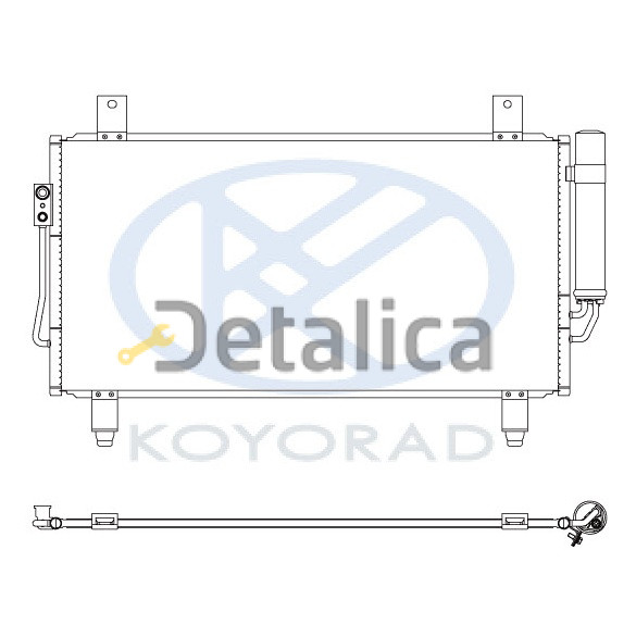 Радиатор кондиционера для Митсубиси Аутлендер 3 от 2013 Koyo Япония