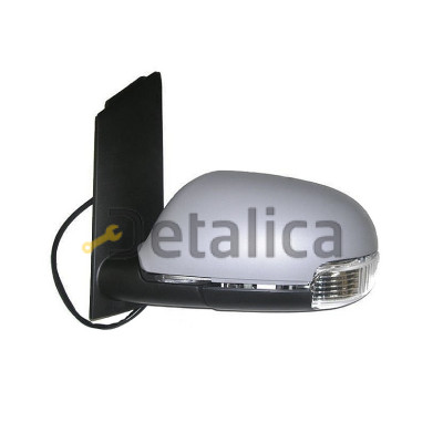 Зеркало левое электрическое с подогревом ук.поворота грунт для Фольксваген Туран от 2003-2010 (Тайвань) aspherical