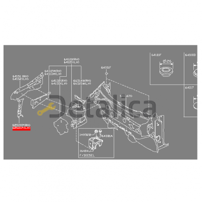 Суппорт фары левый ( суппорт панели ) для Ниссан Кашкай J11E оригинал