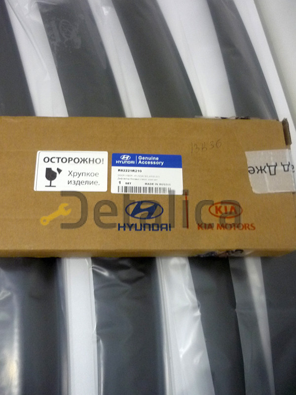 Дефлекторы боковых окон для Хендай Солярис (Оригинал)