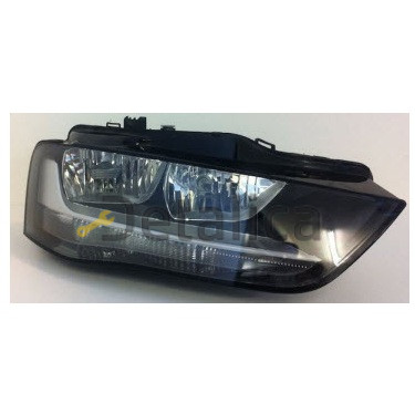 Фара правая с регулятором мотора внутри черная для Ауди А4 от 2012 (Depo)