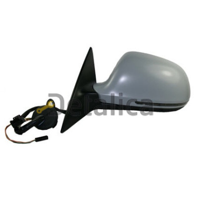 Зеркало левое 16 конт электрическое с подогревом с автоскладыв память ук поворота Side Assist для Ауди А6 С6 от 2008 (Тайвань) aspherical грунт