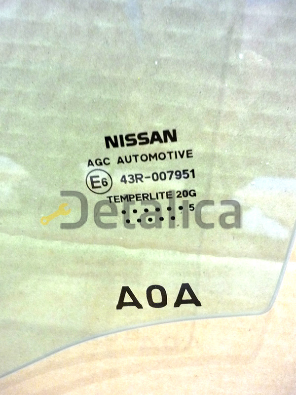 Стекло водительской двери переднее левое для Ниссан Сентра В17