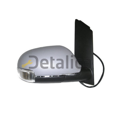 Зеркало левое электрическое с подогревом ук.поворота грунт для Фольксваген Туран от 2003-2010 (Тайвань) convex