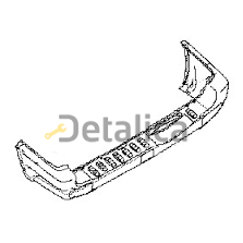 Бампер задний для Ниссан Патрол Y61 оригинал