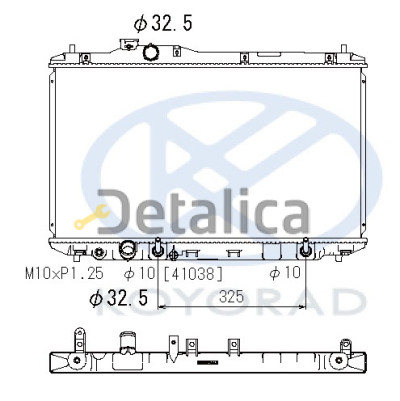 Радиатор охлаждения для Хонда Цивик 9 хэтчбек от 2012 АТ Koyo Япония