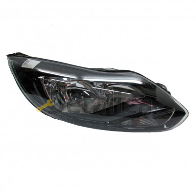 Фары комплект-тюнинг линзованная с диод регулятором мотора DEPO снутри черная для Форд Фокус 3