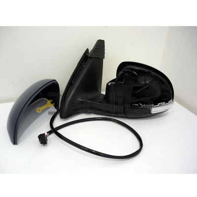 Зеркало левое электрическое с подогревом ук поворота грунт для Фольксваген Тигуан от 2007 (Тайвань) aspherical