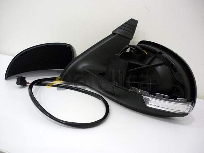 Зеркало левое электрическое с подогревом ук поворота грунт для Фольксваген Тигуан от 2007 (Тайвань) aspherical