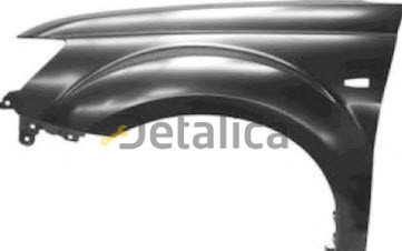 Крыло Митсубиси Outlander XL 2007- переднее левое с отверст.под повторитель (Китай)