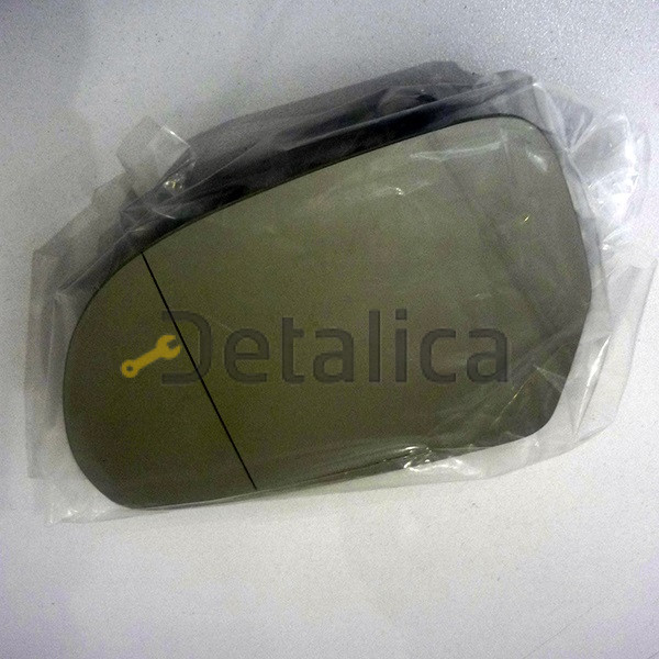 Стекло зеркала левое с подогревом для Ауди А3 2009 (Тайвань) aspherical