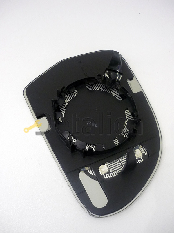 Стекло зеркала левое с подогревом для Ауди А3 2009 (Тайвань) aspherical