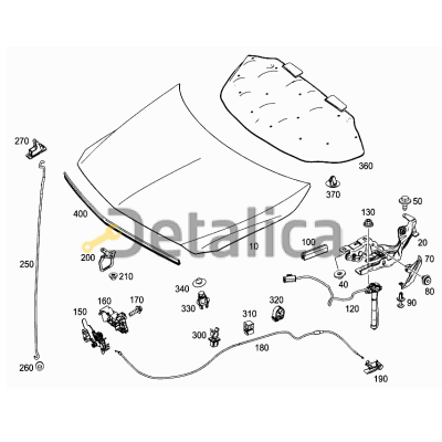 Капот для Мерседес А-Класс W176 оригинал