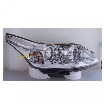 Фары тюнинг-комплект линзованные с 2 светящимися ободками SONAR внутри хром для Ситроен С4