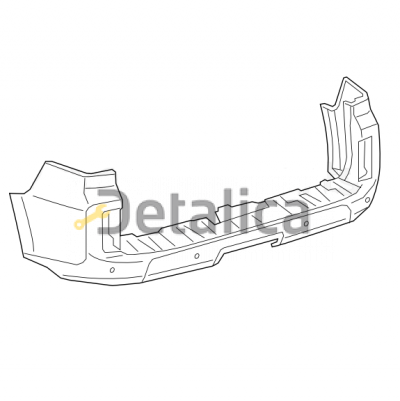 Бампер задний оригинал для лексус  GX 460 от 2009