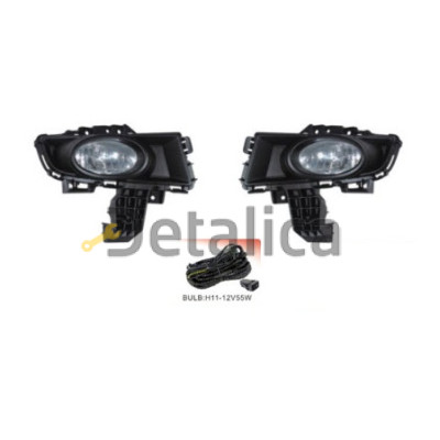 Фара противотуманная левая+правая комплект с проводкой кнопкой рамкой седан кроме sport для мазда 3 от 2007