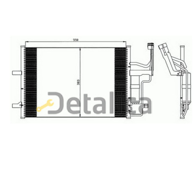 Радиатор кондиционера для Мазда 3 БК от 2004 Китай