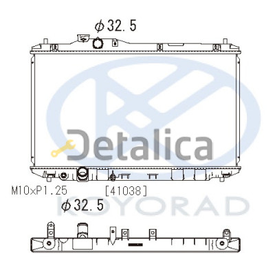 Радиатор охлаждения для Хонда Цивик 9 хэтчбек от 2012 МТ Koyo Япония