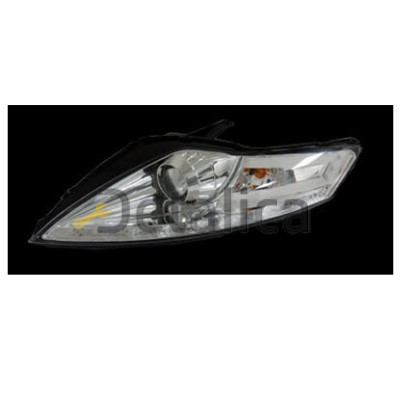 Фара левая+правая комплект тюнинг линзованная DEVIL EYES с регулятором мотора JUNYAN внутри хром для форд мондео от 2007