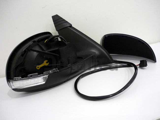 Зеркало правое электрическое с подогревом ук поворота грунт для Фольксваген Тигуан от 2007 (Тайвань) convex