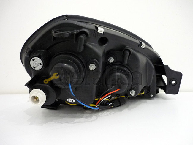 Фары комплект-тюнинг DEVIL EYES внутри хром для Хендай Туксон от 2004 (Sonar)