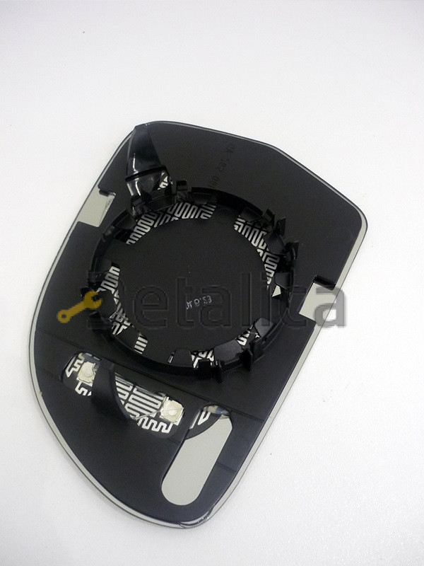 Стекло зеркала правое с подогревом для Ауди А3 2009 (Тайвань) convex