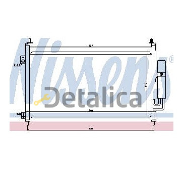 Радиатор кондиционера для Хонда Цивик 5д 8 хэтчбек Nissens Дания