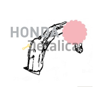 Подкрылок переднего крыла правый для Honda CR-V 4 API