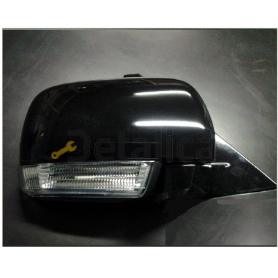 Зеркало правое электрическое с подогревом автоскладывающееся указатель поворота подсветка для митсубиси паджеро от 2007