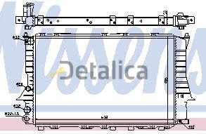 AUDI 100 (A6 94-) радиатор охлажден 