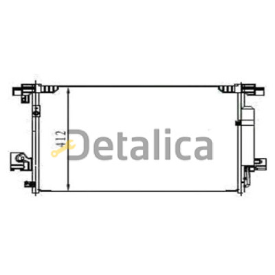Радиатор кондиционера для Митсубиси Аутлендер ХЛ/XL от 2007 Китай