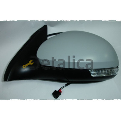 Зеркало левое электрическое с подогревом , автоскладывание , ук. поворота подсветка грунт для Фольксваген Тигуан от 2007 (Тайвань) aspherical Зеркало левое электрическое с подогревом , автоскладывание , ук. поворота подсветка грунт для Фольксваген Тигуан от 2007 (Тайвань) aspherical