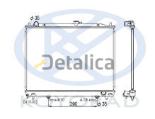 Радиатор охлаждения Митсубиси Pajero III {6G74 (500x695mm)} (бензин) AT (KOYO)