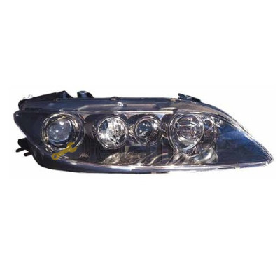 Фара правая ксенон с противотуманкой с регулятором мотора внутри черная для мазда 6 от 2002-2007