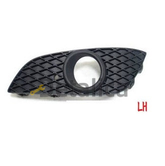 Решетка бампера передняя левая с отверстием под противотуманку черная для Опель Астра H от 2007