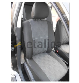 Комплект чехлов для Nissan Almera G15 Comfort Tekna ткань искус. кожа