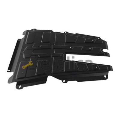 Защита поддона двигателя + КПП для Ниссан Альмера G15 с креплениями сталь