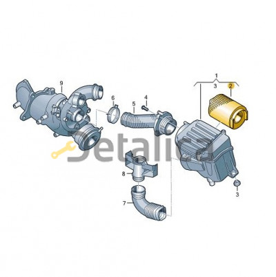 Фильтр воздушный для Шкода Йети оригинал