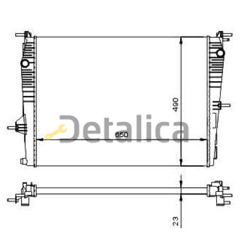 Радиатор охлаждения для Рено Флюенс 1.6 от 2008 Ava Германия